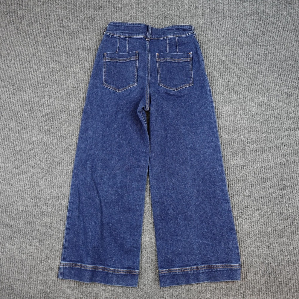 Anthropologie Pilcro The Skipper Jeans Womens 29 Blue High Rise Wide Leg - Picture 5 of 11